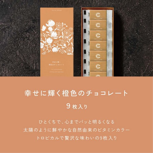 CARRE DE ORANGE 幸せに輝く橙色のチョコレート - 健康な毎日は食事と